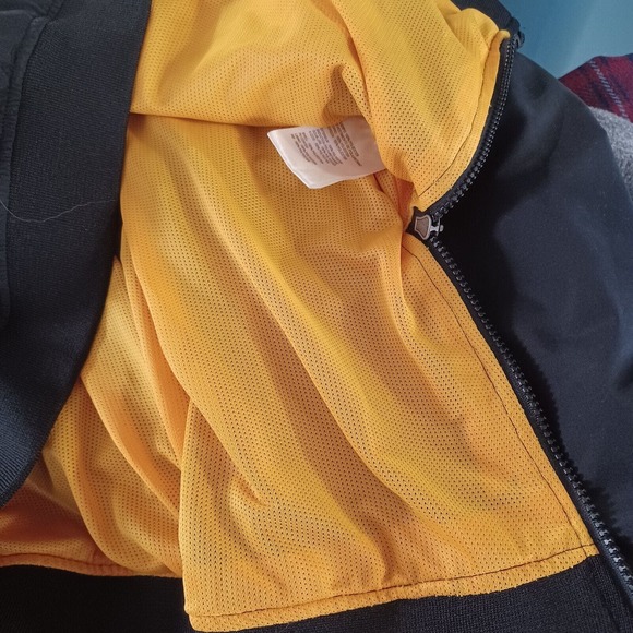 NFL Team Apparel On Field Adult XL STEELERS Pullover Jacket Black Yellow Reebok - Picture 7 of 11